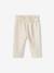 Pantalón de felpa con cintura elástica, para bebé AZUL OSCURO LISO+crudo+MARRON MEDIO LISO 