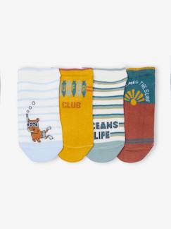 Niño-Ropa interior-Calcetines-Pack de 4 pares de calcetines cortos para niño