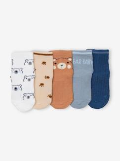 Bebé-Calcetines, leotardos-Lote de 5 pares de calcetines «Baby bear» para bebé