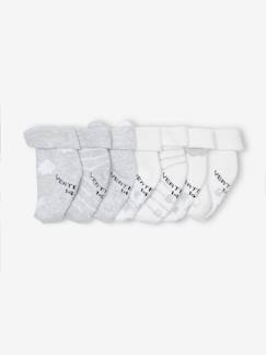 Bebé-Calcetines, leotardos-Lote de 7 pares de calcetines «nubes y osos» para bebé