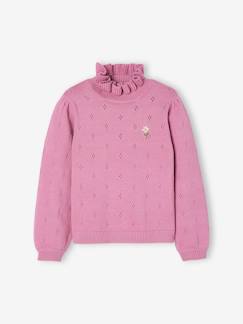 Niña-Jerséis, chaquetas de punto, sudaderas-Jersey fantasía de punto pointelle para niña