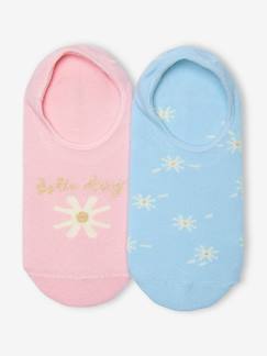 Niña-Pack de 2 pares de calcetines invisibles para niña