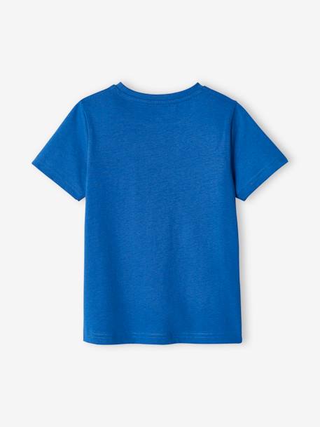 Camiseta de manga corta con mensaje niño amarillo pastel+AZUL CLARO LISO CON MOTIVOS+azul intenso+AZUL MEDIO LISO CON MOTIVOS+azul oscuro+crudo+naranja 