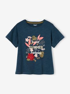 -Camiseta con motivo con flecos y detalles irisados para niña