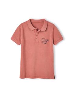 Niño-Camisetas y polos-Polos-Polo con bordado «good vibes» en el pecho para niño