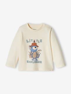 Bebé-Camisetas-Camisetas-Camiseta con estampado de manga larga para bebé