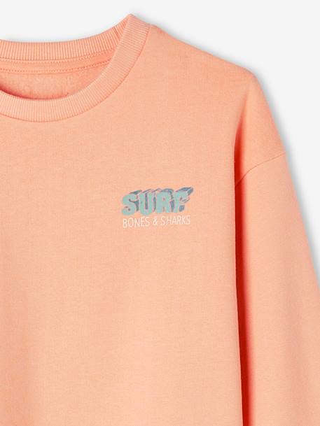 Sudadera con motivo grande en la espalda, para niño albaricoque maquillaje+amarillo pálido 