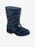 Botas de agua infantiles estampadas azul estampado 