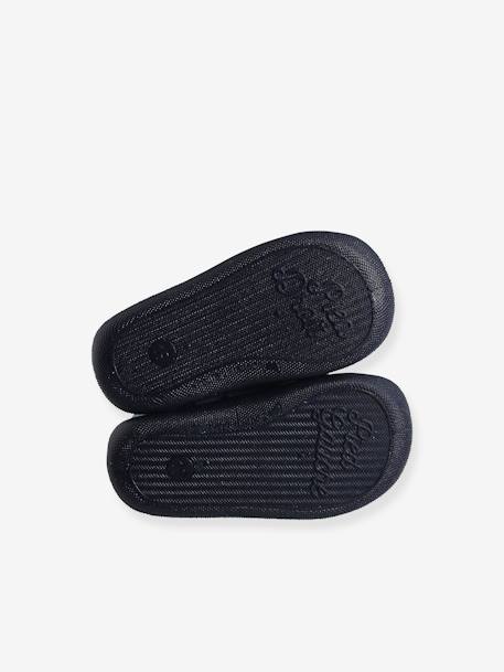 Zapatillas de casa con cremallera para bebé, fabricadas en Francia gris estampado 