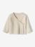 Chaqueta cruzada para bebé de algodón y lana beige jaspeado+BLANCO CLARO LISO+GRIS CLARO JASPEADO+ROSA CLARO LISO+rosa maquillaje+Verde agua 