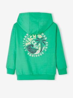 Niño-Jerséis, chaquetas de punto, sudaderas-Sudadera con capucha y motivo gigante detrás para niño