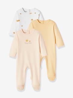 Bebé-Pijamas-Lote de 3 peleles básicos de interlock para bebé