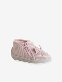 Calzado-Calzado bebé (17-26)-Zapatillas de casa de lona con cremallera para bebé