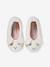 Zapatillas de casa infantiles estilo bailarina con interior de terciopelo rosa rosa pálido 