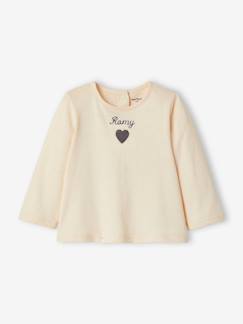 Bebé-Camisetas-Camisetas-Camiseta personalizable de manga larga para bebé