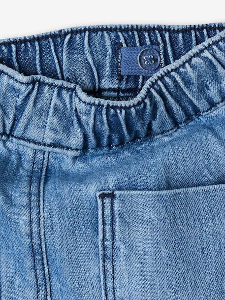 Pantalón cargo de denim fácil de vestir para niño doble stone+stone 