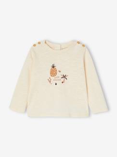 Bebé-Camisetas-Camisetas-Camiseta de algodón mezclado para bebé