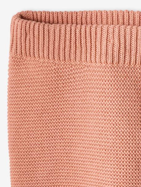 Conjunto de 3 prendas de punto mullido para recién nacido beige jaspeado+rosa maquillaje+verde agua 