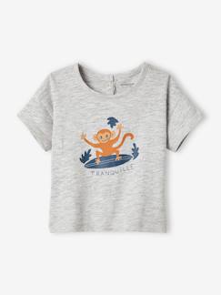 Bebé-Camisetas-Camisetas-Camiseta "animales marinos" de manga corta para bebé