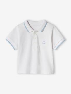 Bebé-Camisetas-Camisetas-Polo personalizable para bebé niño con bordado en el pecho