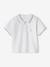 Polo personalizable para bebé niño con bordado en el pecho Azul oscuro liso+blanco 