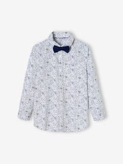 Niño-Camisas-Camisa de flores y pajarita, para niño