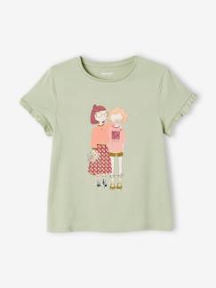 camisetas-Camiseta con motivo "à bicyclette" para niña