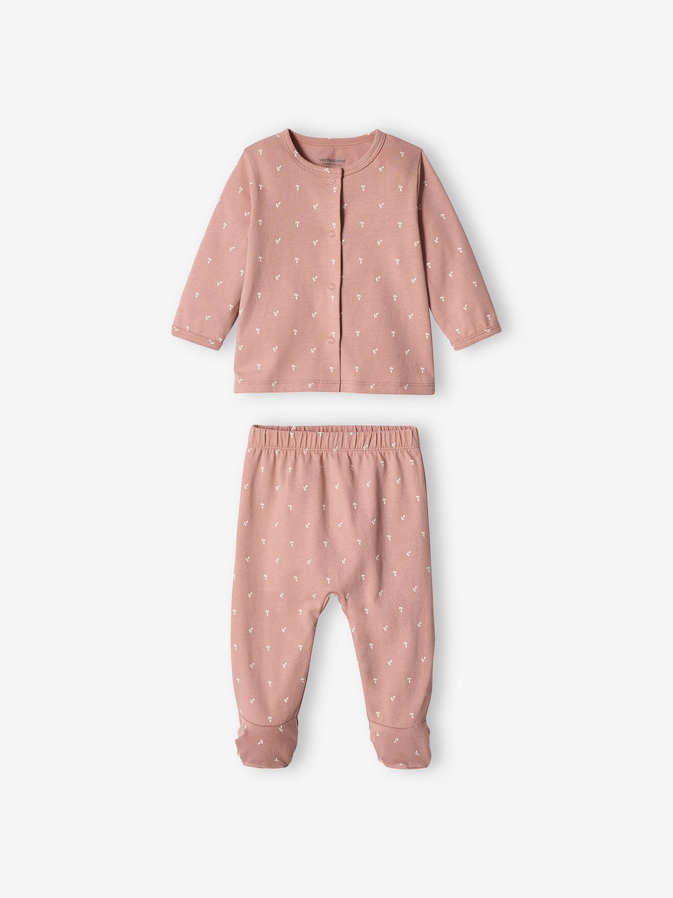 Pack de 2 pijamas de para bebé niña lila pulverizado -
