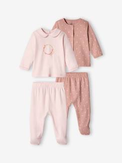 Bebé-Pijamas-Lote de 2 pijamas de punto para bebé niña