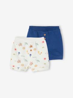 Bebé-Shorts-Pack de 2 shorts de felpa para bebé