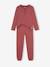 Pijama personalizable liso con cuello tunecino para niño arcilla 