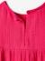 Vestido de gasa de algodón para niña albaricoque maquillaje+azul claro+rosa frambuesa 