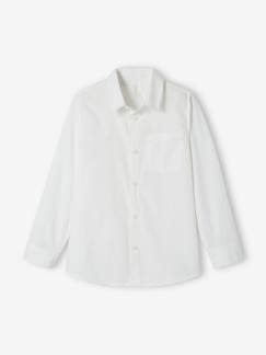 Niño-Camisas-Camisa lisa de manga larga para niño