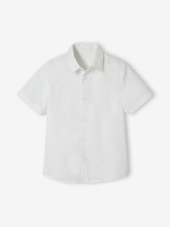 Niño-Camisas-Camisa lisa de manga corta para niño