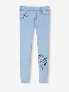 Niña-Vaqueros-Treggings  bordados MorphologiK "waterless" para niña, ancho de caderas Delgado