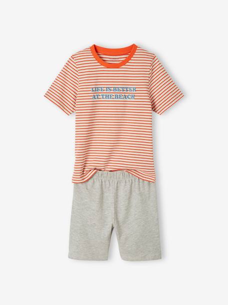Pack de 2 pijamas con short para niño azul azur 