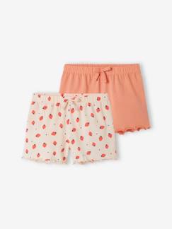 -Pack de 2 shorts de pijama para niña