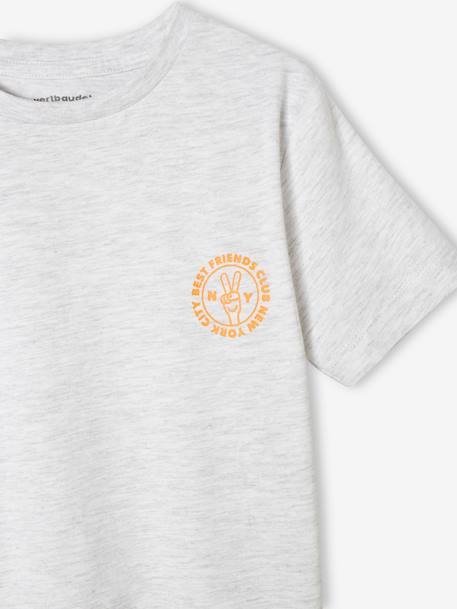 Pack de 3 camisetas surtidas de manga corta, para niño AZUL MEDIO LISO CON MOTIVOS+lote amarillo+lote rojo+lote verde+MARRON MEDIO BICOLOR/MULTICOLO 