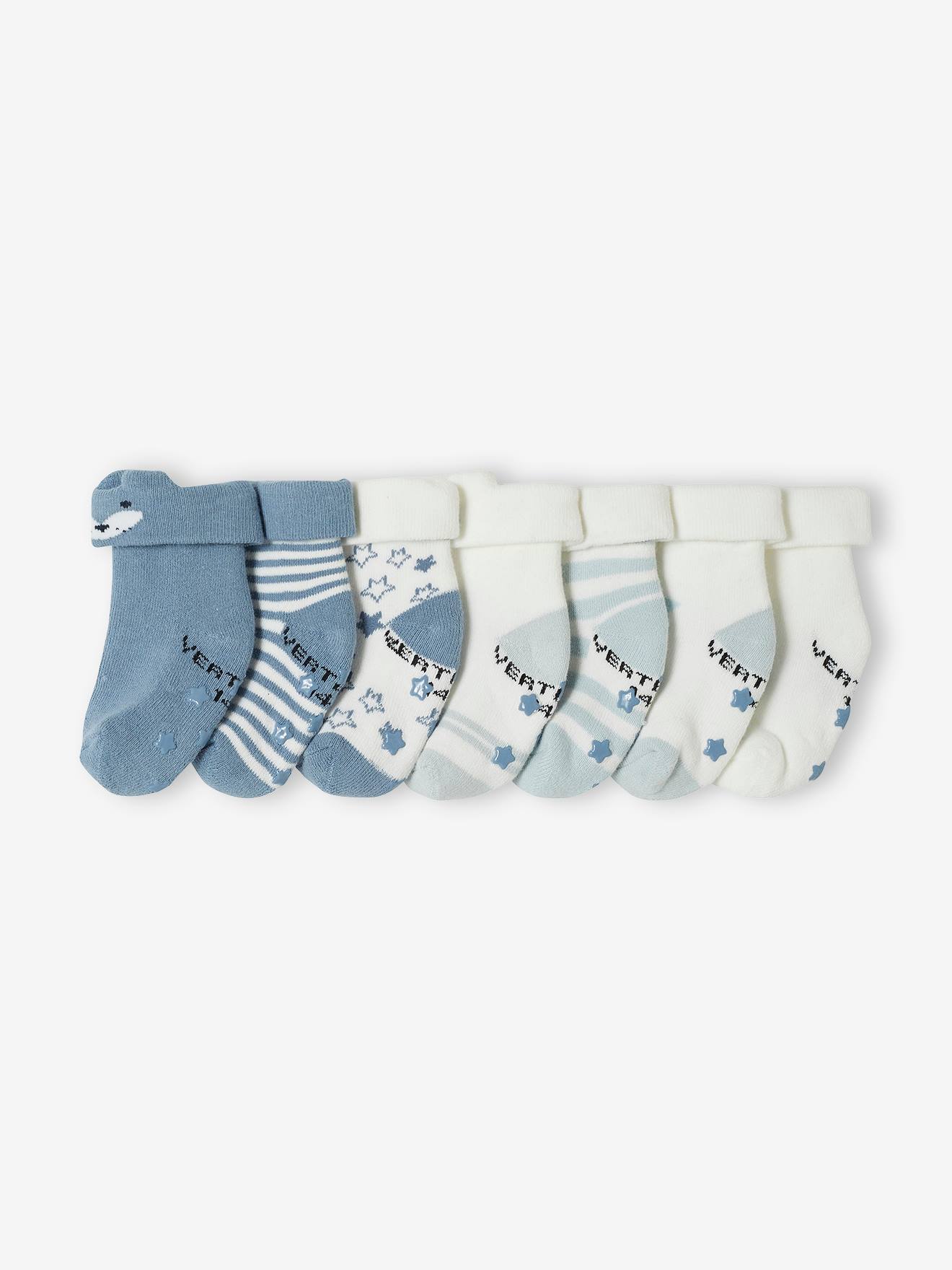 Pack de 7 pares de y zorros» para bebé azul - Vertbaudet