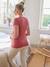 Conjunto de 2 prendas pijama para embarazo y lactancia rosa viejo 