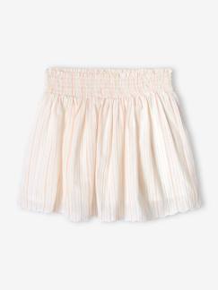 Niña-Faldas-Falda de fiesta a rayas adornada con hilos brillantes para niña
