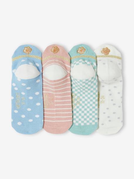 Pack de 4 pares de calcetines cortos crudo 