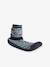 Zapatillas de casa infantiles estilo calcetines y antideslizantes gris jaspeado 