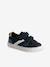 Zapatillas de piel con cierre autoadherente para niño, especial autonomía azul marino+beige 