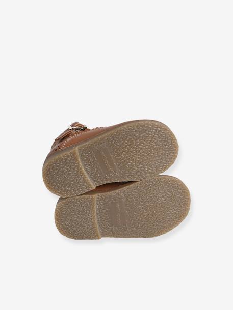 Sandalias de piel para bebé camello 