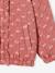 Chaqueta acolchada con estampado de flores para niña teja 