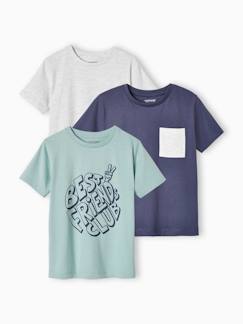 Niño-Pack de 3 camisetas surtidas de manga corta, para niño