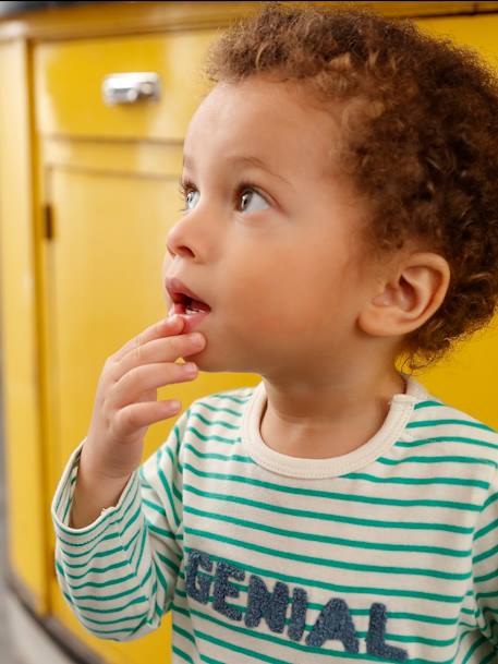 Bebé-Camisetas-Camiseta con mensaje para bebé niño