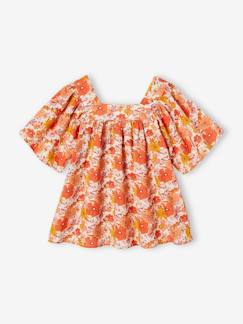 Niña-Camisas y Blusas-Blusa de manga «mariposa» con estampado de flores para niña