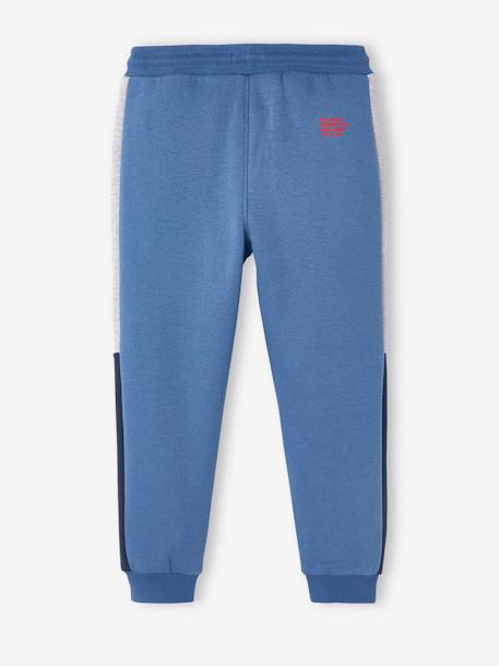 Pantalón deportivo de felpa con bandas bicolores a los lados, para niña azul eléctrico+GRIS MEDIO JASPEADO+GRIS OSCURO LISO CON MOTIVOS+NEGRO OSCURO LISO CON MOTIVOS+verde 